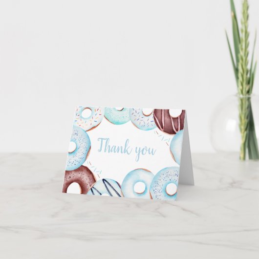 Baby Sprinkle Donuts Babydusche Dankeskarte (Vorderseite)