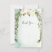 Baby Sprinkle Dusche Danke Green White Rose (Vorderseite)