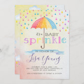 Baby Sprinkle Dusche Einladung (Vorne/Hinten)