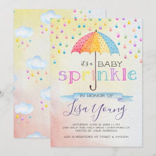 Baby Sprinkle Dusche Einladung