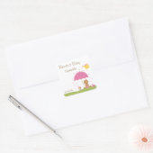 Baby Sprinkle Dusche Gefallen Tag Quadratischer Aufkleber (Umschlag)