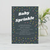 Baby Sprinkle Einladung (Stehend Vorderseite)