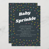 Baby Sprinkle Einladung (Vorne/Hinten)