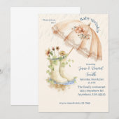 Baby Sprinkle Einladung (Vorne/Hinten)