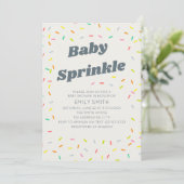 Baby Sprinkle Einladung (Stehend Vorderseite)