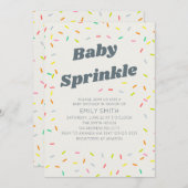 Baby Sprinkle Einladung (Vorne/Hinten)