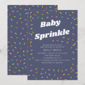 Baby Sprinkle Einladung (Vorne/Hinten)