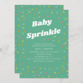 Baby Sprinkle Einladung (Vorne/Hinten)
