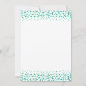 Baby Sprinkle Einladung ・ Confetti Design (Rückseite)