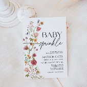 Baby Sprinkle Einladung Floral
