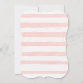 Baby Sprinkle Einladung Girl Pink Gold White (Rückseite)