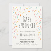 Baby Sprinkle Einladung Sprinkles Confetti (Vorderseite)