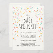 Baby Sprinkle Einladung Sprinkles Confetti (Vorne/Hinten)