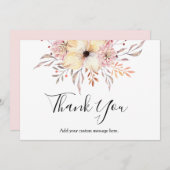 Baby Sprinkle Floral Baby Dusche Danke Karte (Vorne/Hinten)