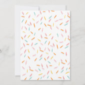 Baby Sprinkle Gender Neutral Coed Dusche Confetti Einladung (Rückseite)