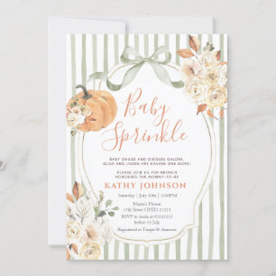 Baby Sprinkle Herbst Pumpkin Baby Dusche Einladung