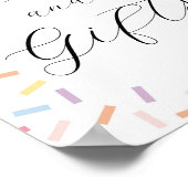 Baby Sprinkle Karten und Geschenkzeichen Poster (Ecke)