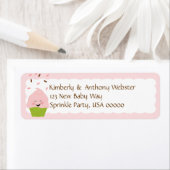 Baby Sprinkle Matching Pink Rücksendeadresse Lable (Insitu)