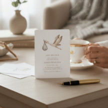 Baby Sprinkle Minimal Wasserfarbe Babydusche