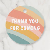 BABY SPRINKLE Niedliche Wolken Regenbogen DANK DAN Geschenkanhänger (Rückseite)