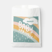 BABY SPRINKLE Niedliche Wolken Regenbogen Rain CUS Geschenktütchen (Vorderseite)