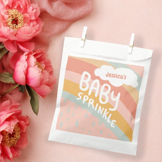 BABY SPRINKLE Niedliche Wolken Regenbogen Rain CUS Geschenktütchen