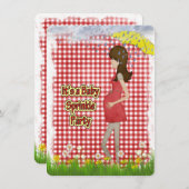 Baby Sprinkle Party Einladung (Vorne/Hinten)