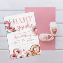 Baby Sprinkle Pink Donut Girl Babydusche