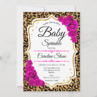 Baby Sprinkle - Rosa Gold Leopard Print