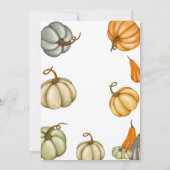 Baby Sprinkle Sage Rustic Pumpkin Baby Dusche Einladung (Rückseite)