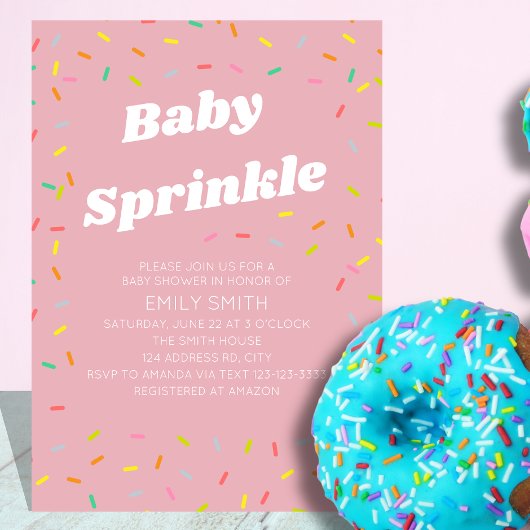 Baby Sprinkle wird oft mit "Baby Dusche" übersetzt Einladung