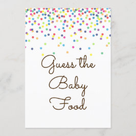 Baby Sprinkled Baby Dusche Spiel Sign Size 12x18" Einladung
