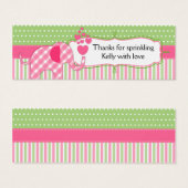 Baby Sprinkles Baby Dusche Danke Tags (Vorne & Hinten)