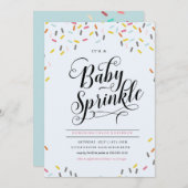 BABY SPRINKLES CONFETTI INVITATION EINLADUNG (Vorne/Hinten)