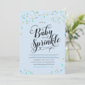 BABY SPRINKLES CONFETTI INVITATION EINLADUNG (Stehend Vorderseite)