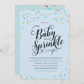 BABY SPRINKLES CONFETTI INVITATION EINLADUNG (Vorne/Hinten)