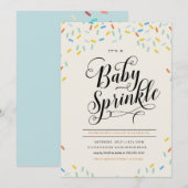 BABY SPRINKLES CONFETTI INVITATION EINLADUNG (Vorne/Hinten)