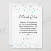 Baby Sprinkles Neutral Baby Dusche Danke Karte (Vorderseite)