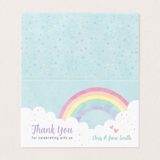 Baby Sprinkles Pastel Rainbow (Außenseite Aufgefaltet)