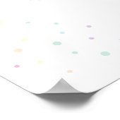 Baby Sprinkles Pastel Rainbow Poster (Ecke)