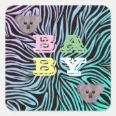 BABY SQUARE STICKER (Vorderseite)