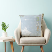 Baby Square Throw Pillow Blue Kissen (Stuhl )