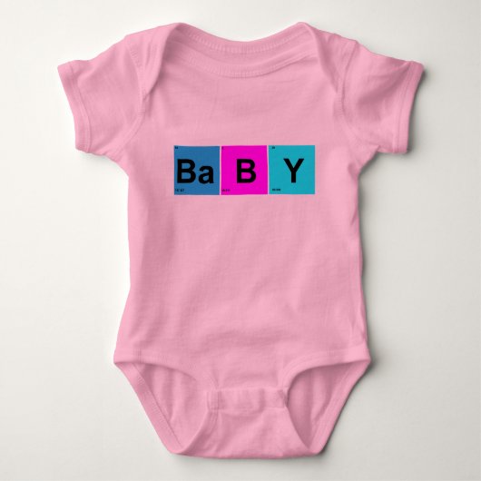 BaBY Squares from the Periodic Table of Elemente Strampler (Vorderseite)