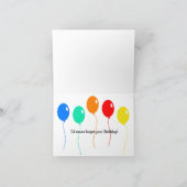 Baby Squirrel Happy Birthday Card Dankeskarte (Innenseite)