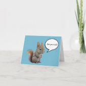Baby Squirrel Happy Birthday Card Dankeskarte (Vorderseite)