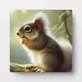Baby Squirrel Wildlife Portrait Tabletop Fotoplatte (Vorderseite)