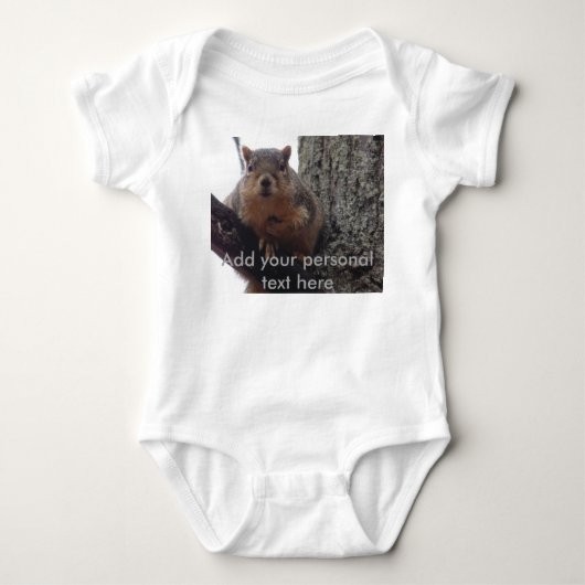 Baby Squirrl sieht dich an Strampler (Vorderseite)