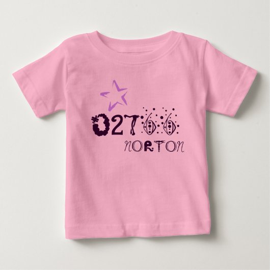 Baby-Stadt-ZIPcode Shirt (Vorderseite)
