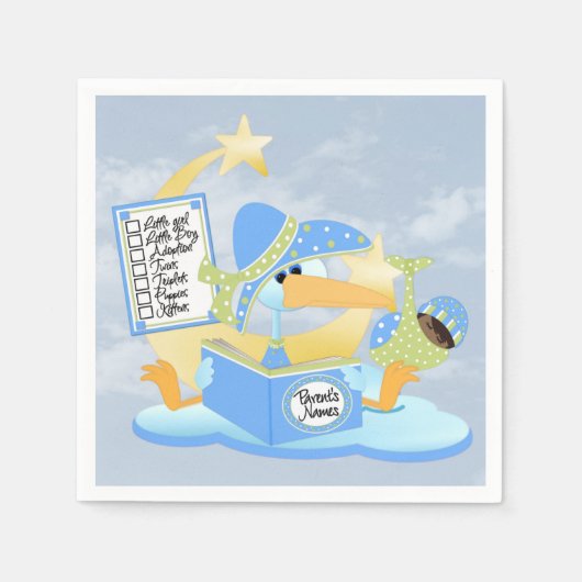 Baby#Standard Cocktail Napkins Serviette (Vorderseite)