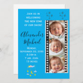 Baby Star Geburtshilfeerklärung Einladung (Vorne/Hinten)